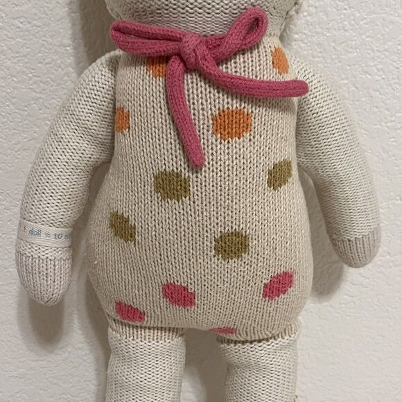 Cuddle + Kind Lucy the Lamb Plush Knit Handmade Doll Stuffed Animal 20" - Picture 6 of 16